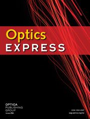 Optics Express cover
